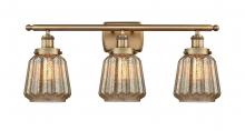 Innovations Lighting 916-3W-BB-G146 - Chatham - 3 Light - 26 inch - Brushed Brass - Bath Vanity Light