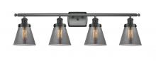 Innovations Lighting 916-4W-BK-G63 - Cone - 4 Light - 36 inch - Matte Black - Bath Vanity Light