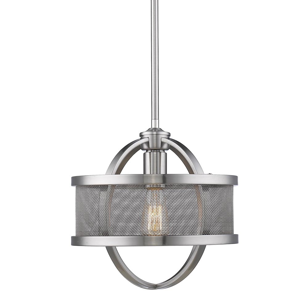 Colson PW Mini Pendant (with shade) in Pewter