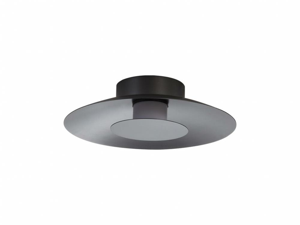 Luma LED Flush Mount - 12&#34; in Graphite with Graphite Shade