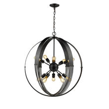 Golden 7001-10P ABZ - Carter 10 Light Pendant