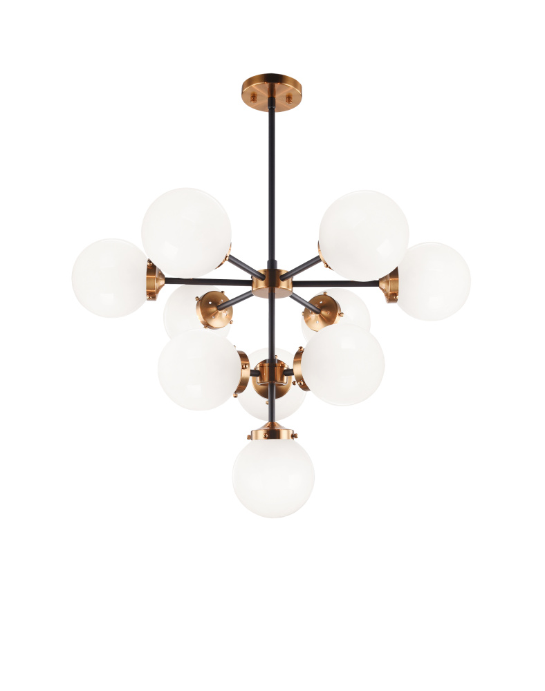 Maru Aged Gold Brass Chandelier
