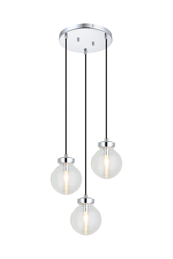 Ridge Chrome Pendant