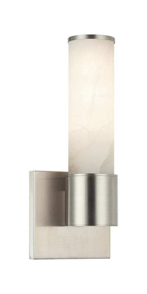 1 LT 11.8&#34;H &#34;LONDON&#34; BRUSHED NICKEL WALL SCONCE E26 LED 10W