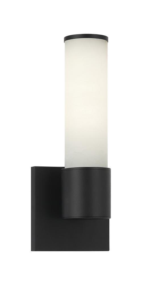 1 LT 11.8&#34;H &#34;LONDON&#34; MATTE BLACK WALL SCONCE E26 LED 10W