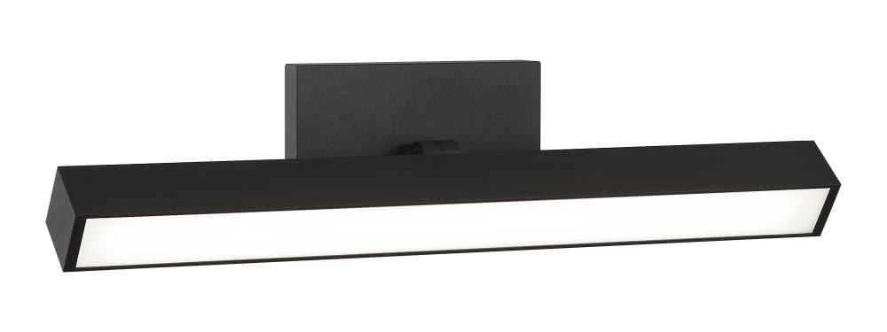 1 LT 18&#34;W &#34;PARALLEL&#34; MATTE BLACK LED WALL SCONCE