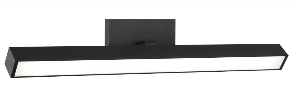 1 LT 24&#34;W &#34;PARALLEL&#34; MATTE BLACK LED WALL SCONCE