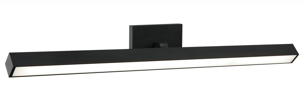 1 LT 33&#34;W &#34;PARALLEL&#34; MATTE BLACK LED WALL SCONCE