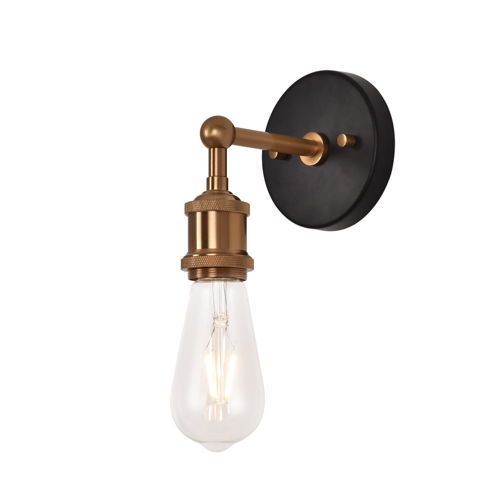 Bulstrode&#39;s Workshop Aged Gold Brass Wall Sconce