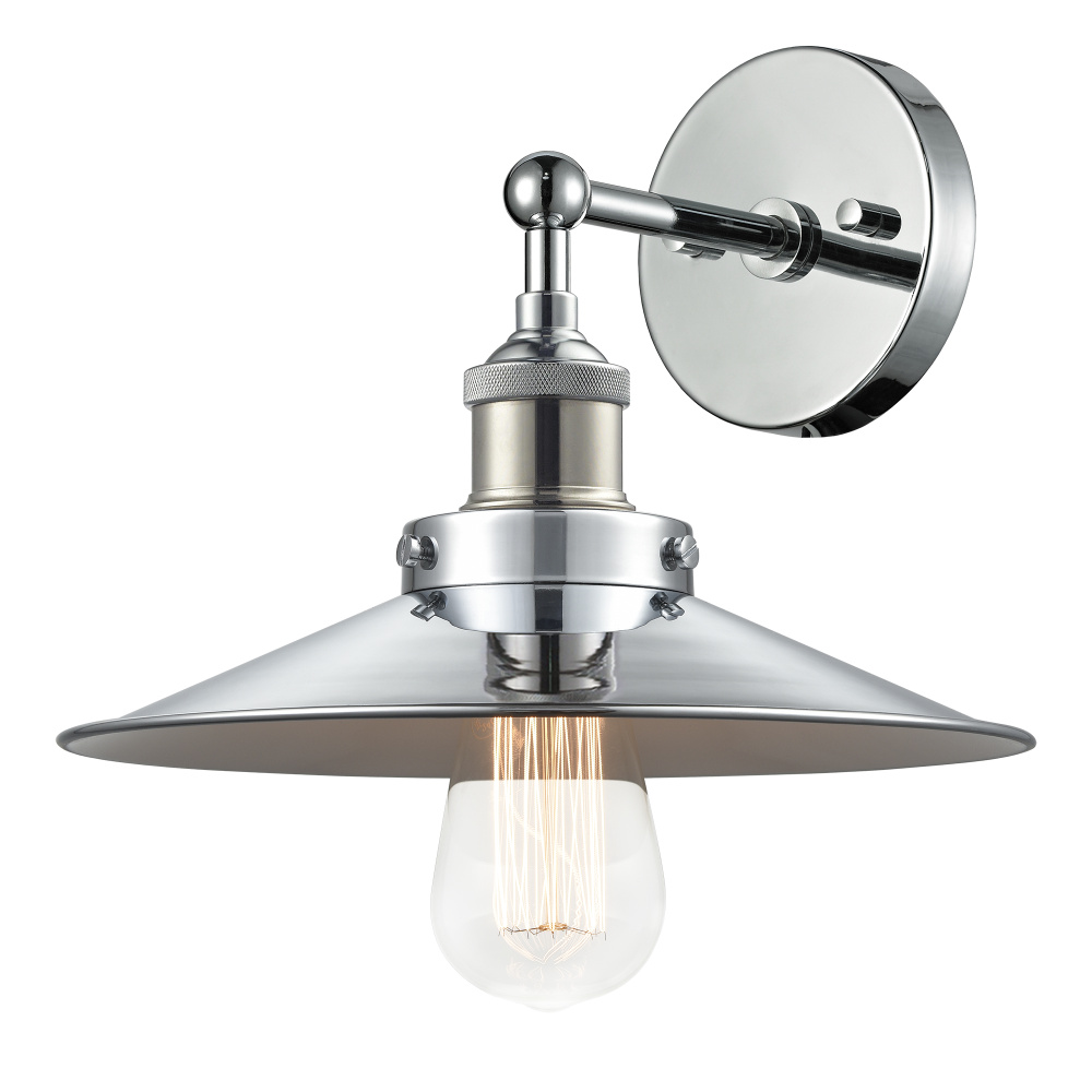 Bulstrode&#39;s Workshop Chrome Wall Sconce