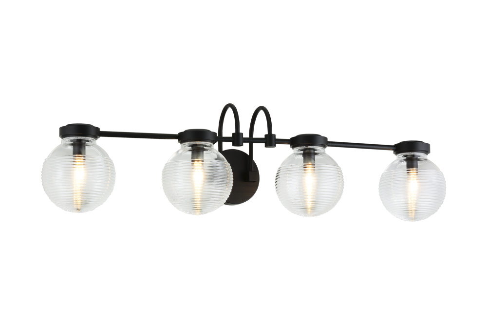 Ridge Matte Black Wall Sconce