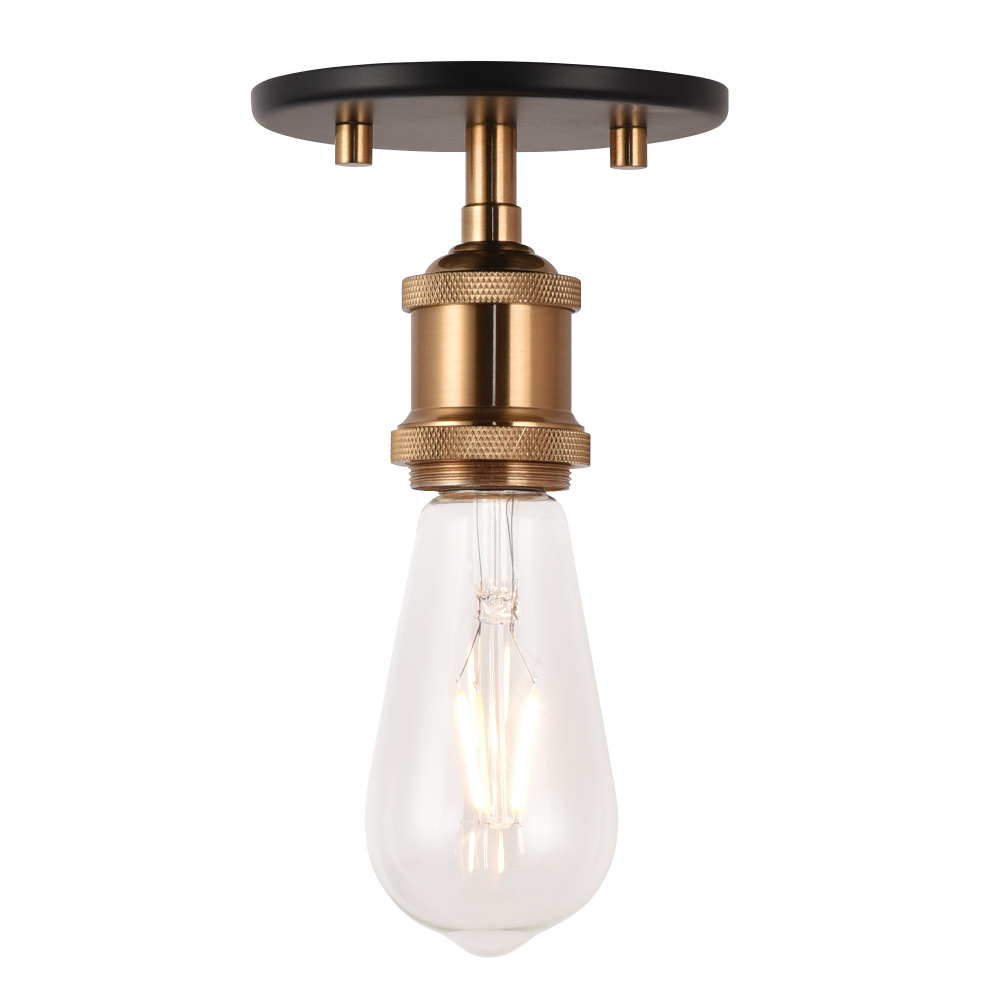 Bulstrode&#39;s Workshop Aged Gold Brass Ceiling Mount