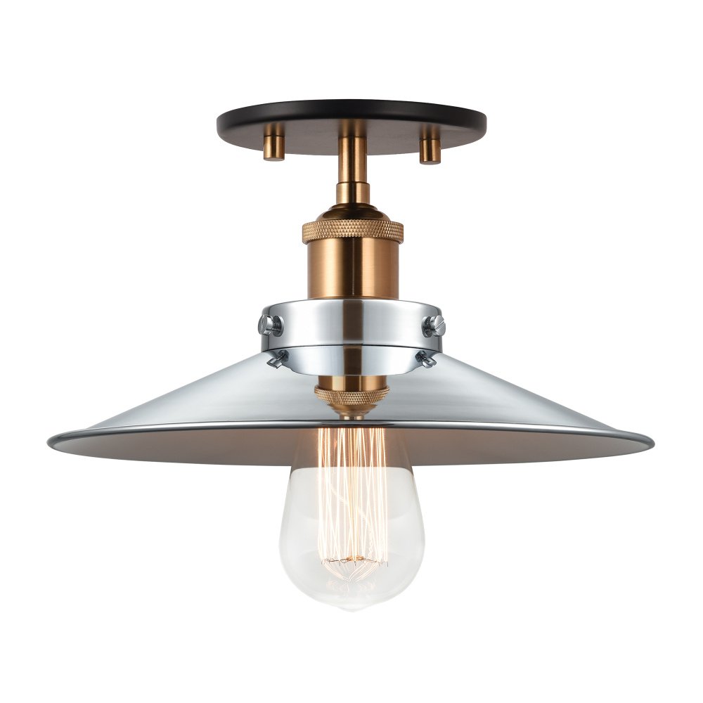 Bulstrode&#39;s Workshop Aged Gold Brass Ceiling Mount