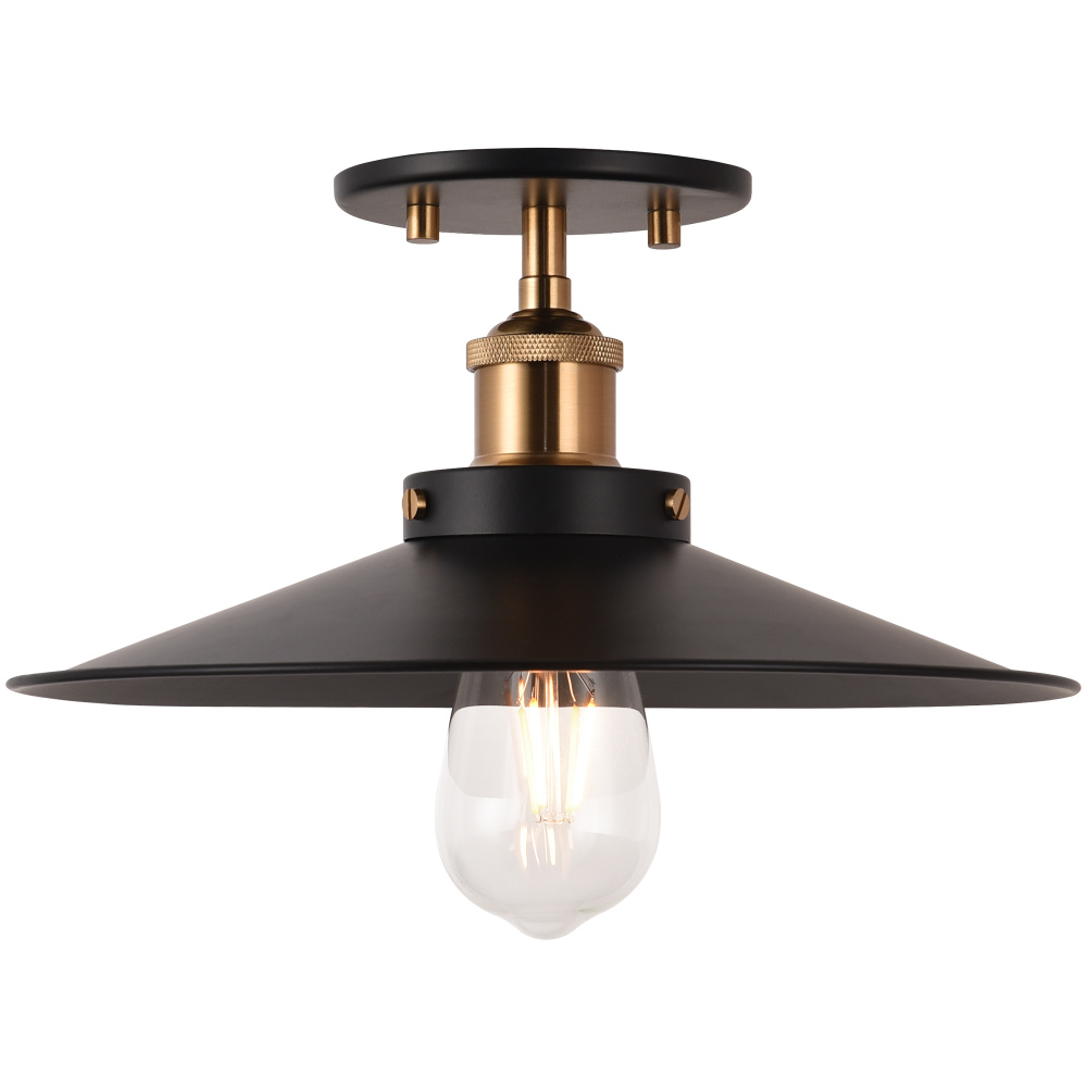 Bulstrode&#39;s Workshop Aged Gold Brass Ceiling Mount