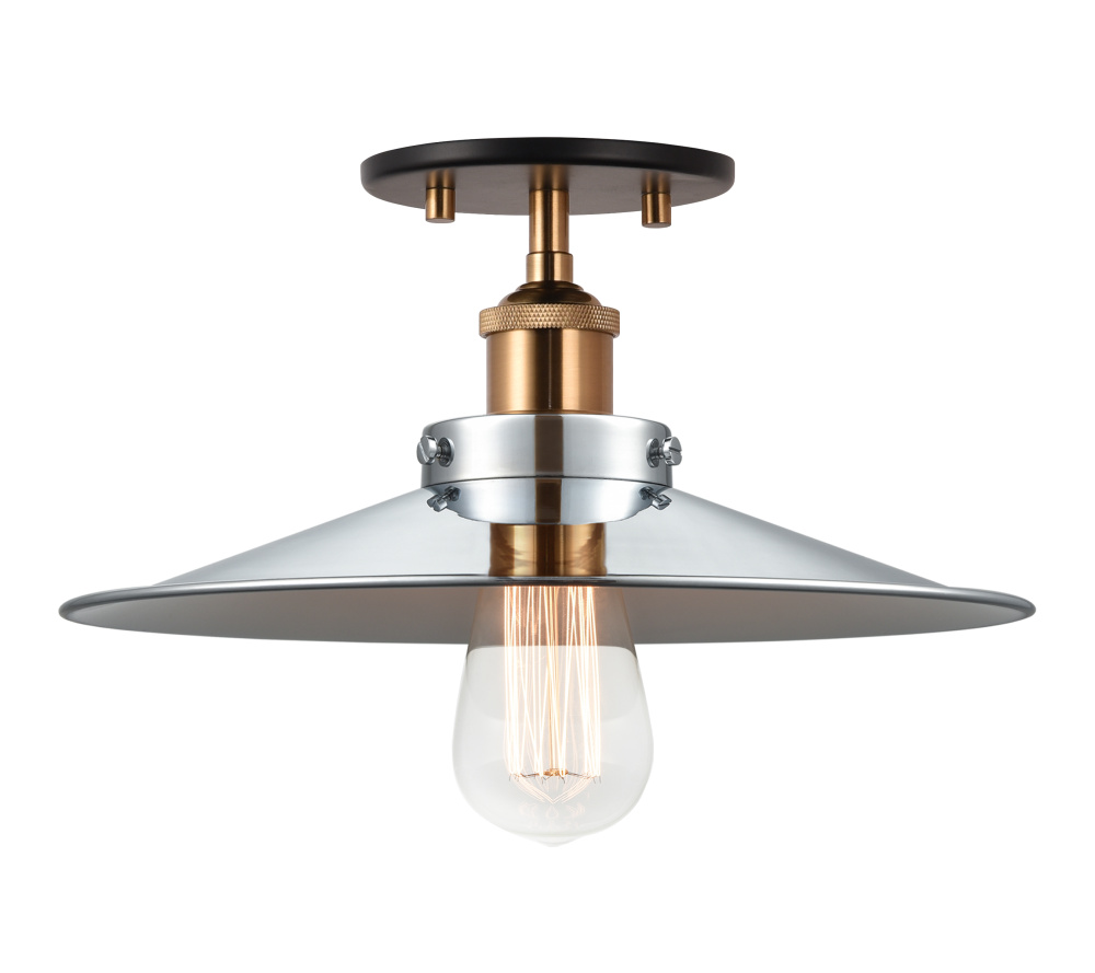 Bulstrode&#39;s Workshop Aged Gold Brass Ceiling Mount