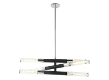 Matteo Lighting C61206MBCH - Tubo Matte Black Pendant