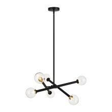 Matteo Lighting C64606BKCL - Matchstix Black Pendant