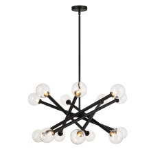 Matteo Lighting C64614BKCL - Matchstix Black Pendant