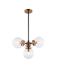 Matteo Lighting C72304AGCL - Maru Aged Gold Brass Pendant