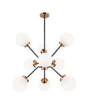Matteo Lighting C72309AGOP - Maru Aged Gold Brass Chandelier