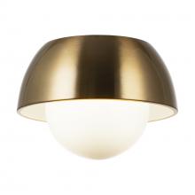 Matteo Lighting M11301AGOP - 1 LT Ø9.05” x 6.35”H "WATSON" AG CEILING MOUNT - OPAL GLASS E12 40W