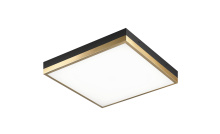 Matteo Lighting M11414BKAG - Tux Black + Aged Gold Brass Flush Mounts