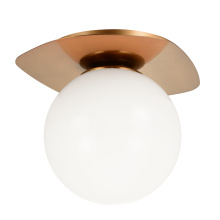 Matteo Lighting X15701AGOP - Razz Aged Gold Brass Ceiling Mount