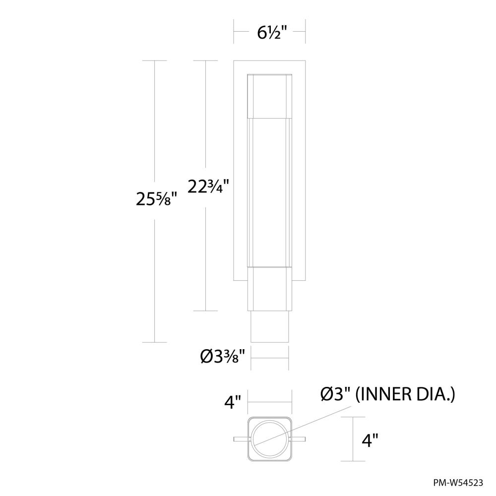 Mist Outdoor Post Light