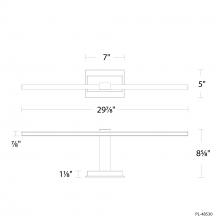 Modern Forms US Online PL-48530-27-BK - Inlet Picture Light