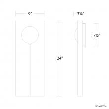 Modern Forms US Online WS-W20524-BK/BN - Keyhole Outdoor Wall Sconce Light