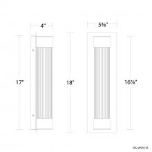 Modern Forms US Online WS-W98518-27-BK - Chyzel Outdoor Wall Sconce Light