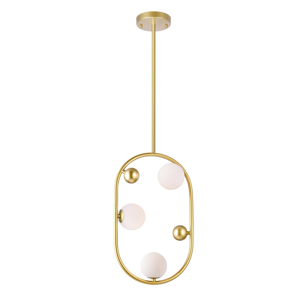 Celeste 3 Light Mini Pendant With Medallion Gold Finish