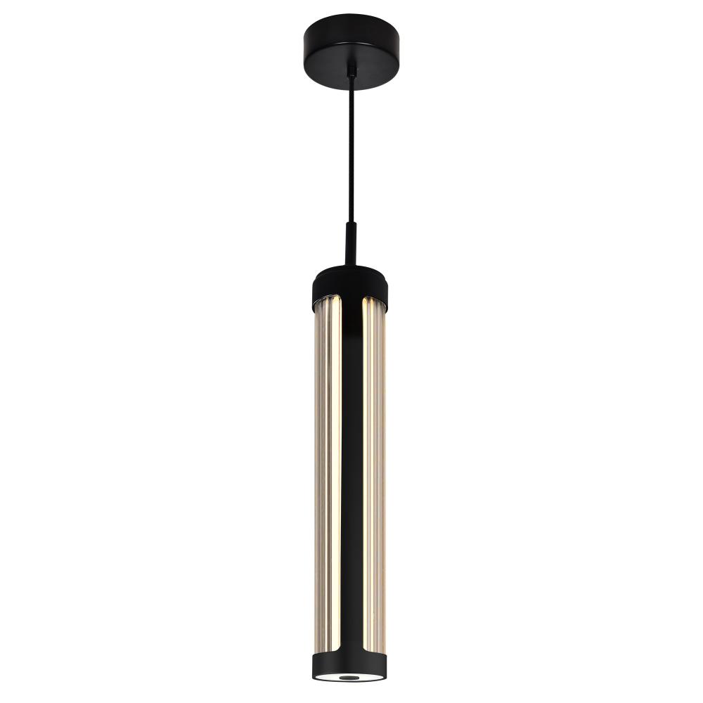 Neva 3 in LED Integrated Black Pendant