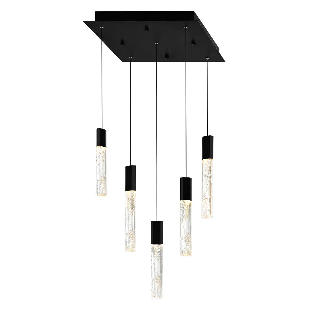 Greta Integrated LED Black Mini Pendant