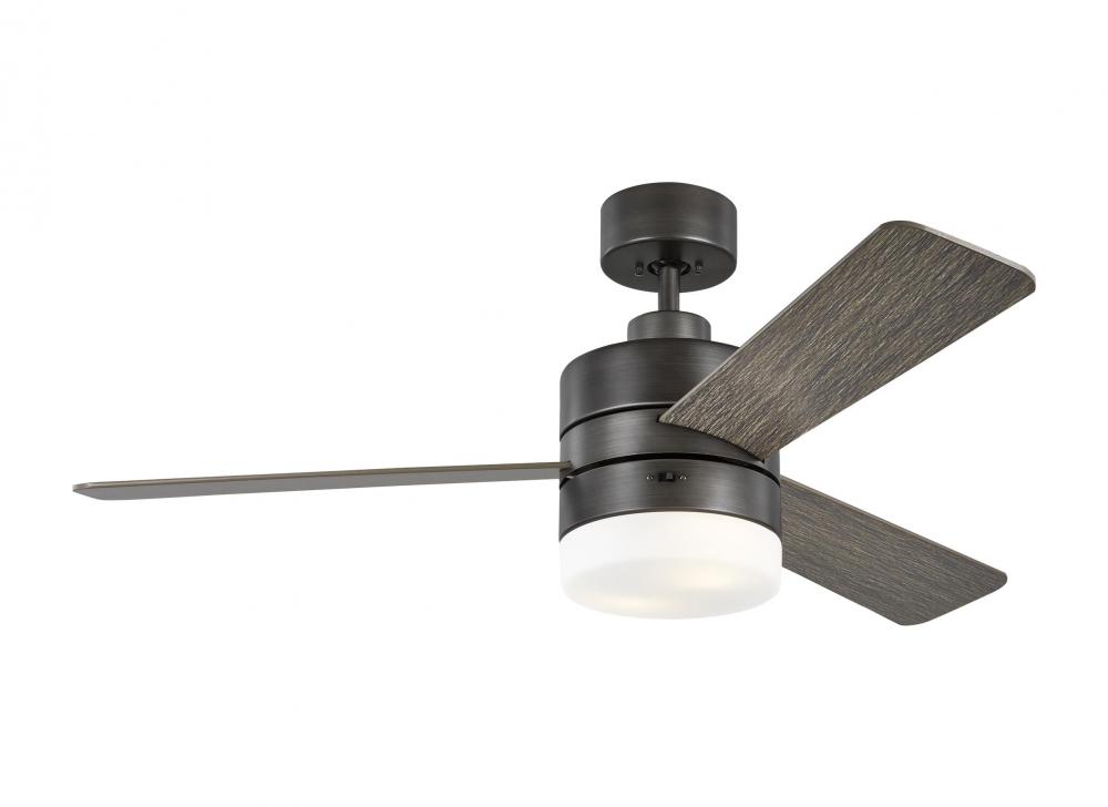 Era 44&#34; Dimmable LED Indoor/Outdoor Aged Pewter Ceiling Fan with Light Kit, Remote Control and M