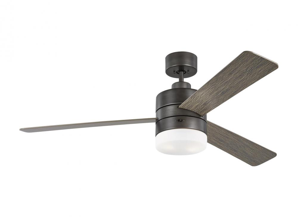 Era 52&#34; Dimmable LED Indoor/Outdoor Aged Pewter Ceiling Fan with Light Kit, Remote Control and M