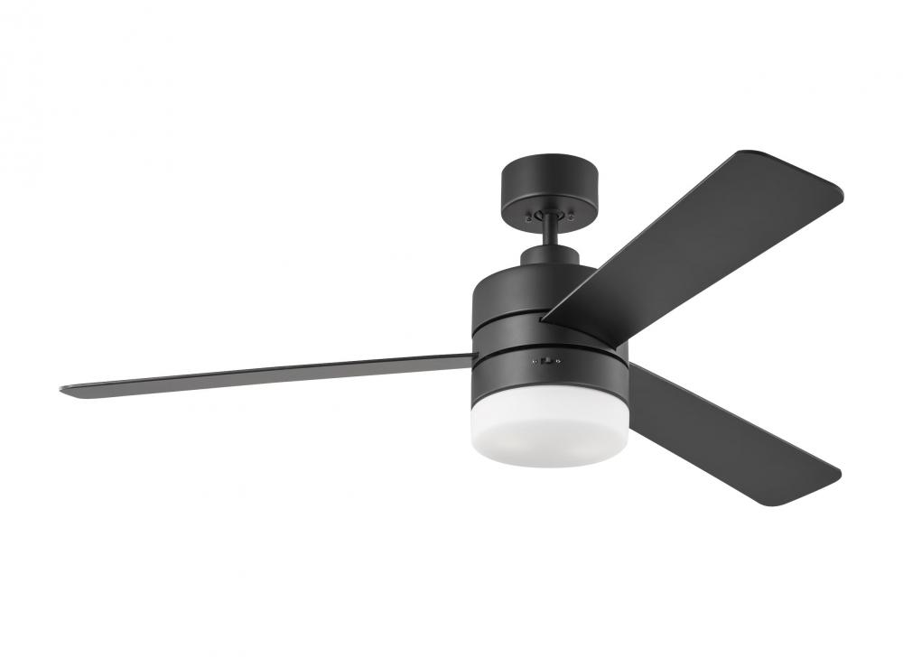 Era 52&#34; Dimmable LED Indoor/Outdoor Midnight Black Ceiling Fan with Light Kit, Remote Control an