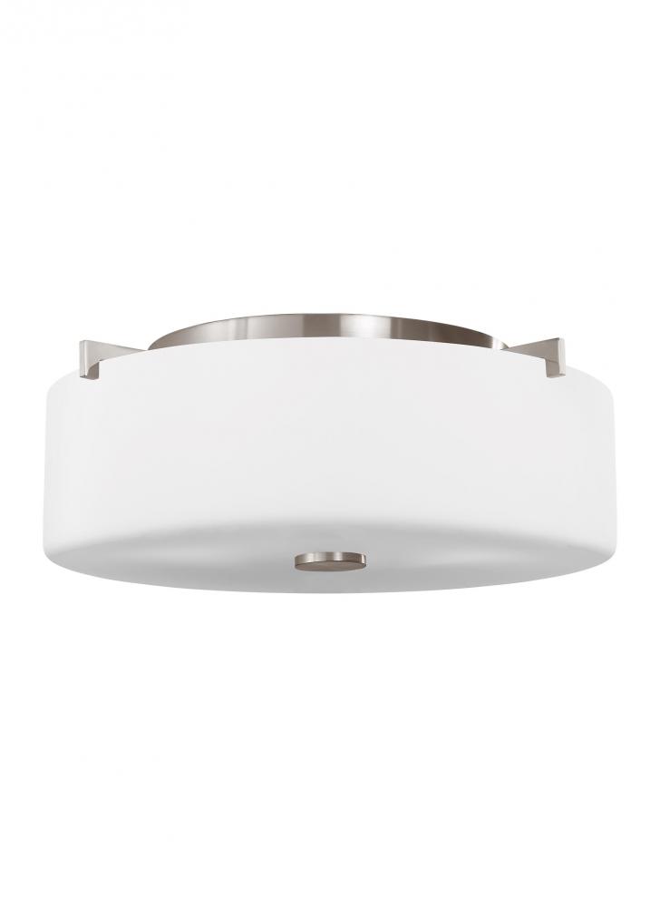 Small Two Light Flush Mount