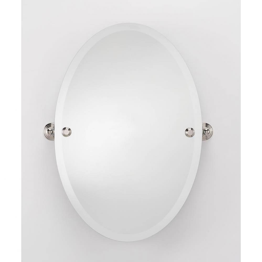 Oval Mirror W/ Holes For Brackets
