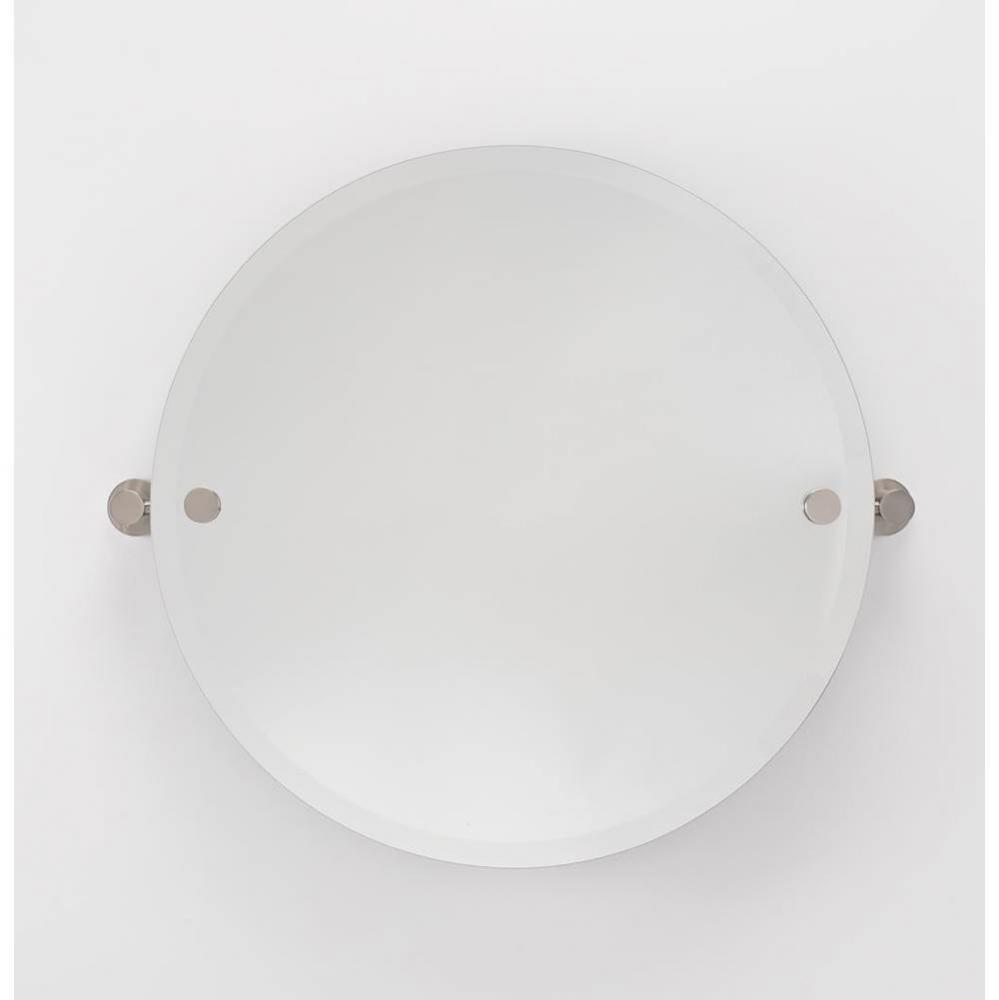 Round Mirror W/ Holes For Brackets
