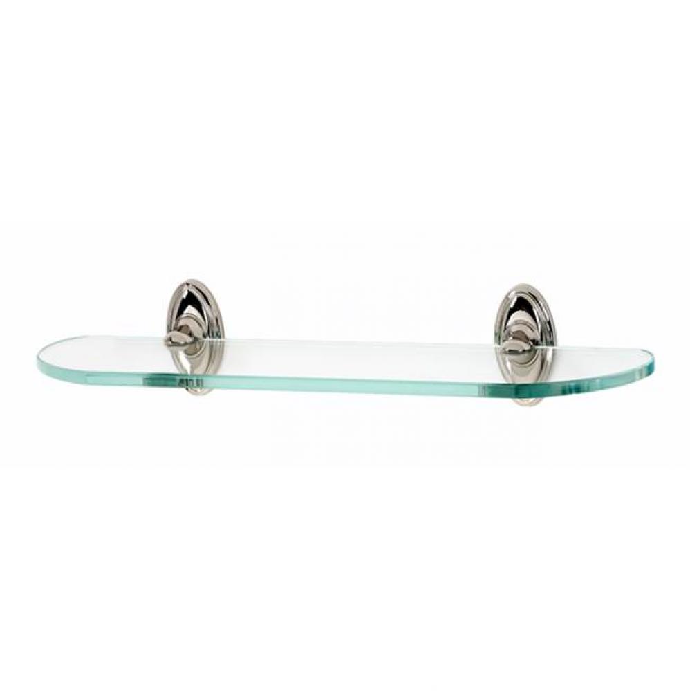 18&apos;&apos; Glass Shelf W/Brackets