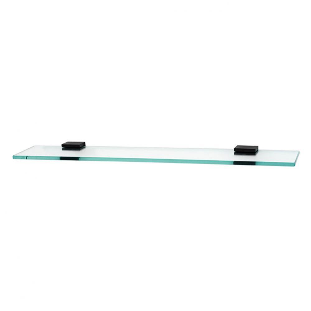 24&apos;&apos; Glass Shelf W/Brackets