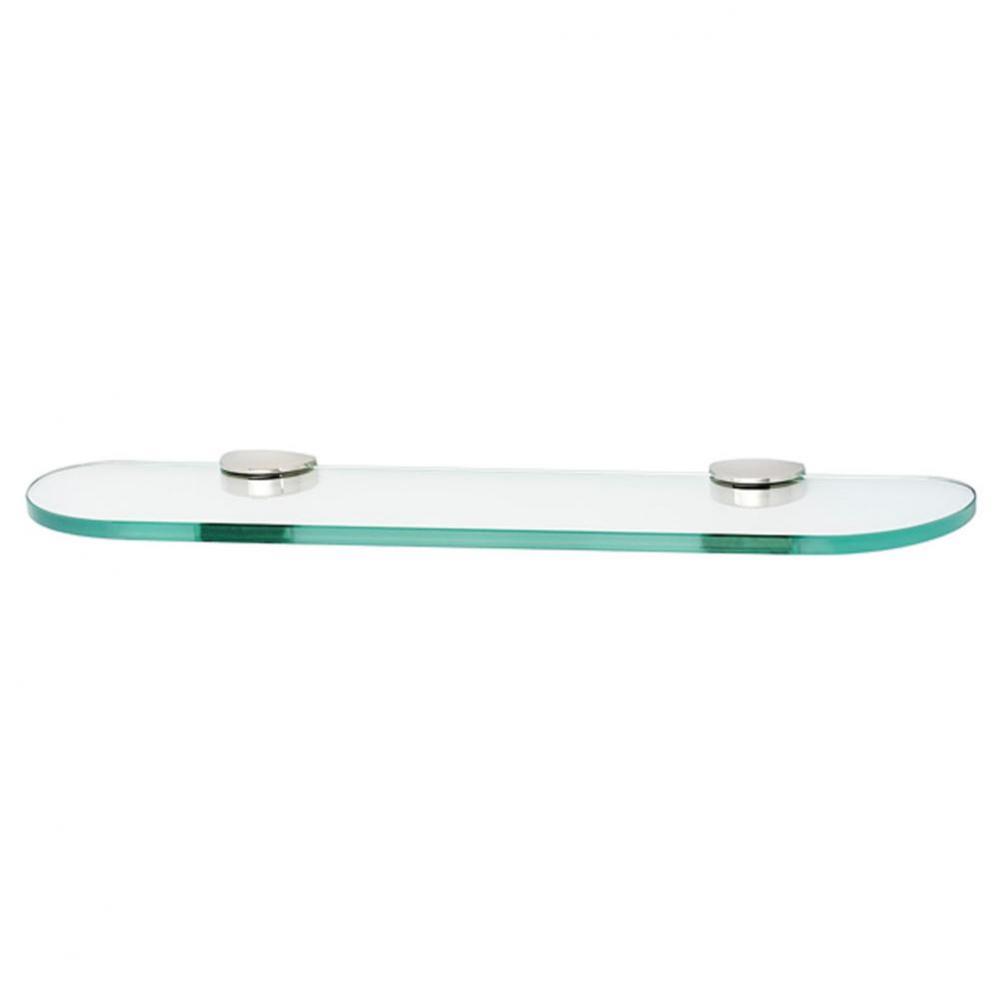 18'' Glass Shelf W/Brackets