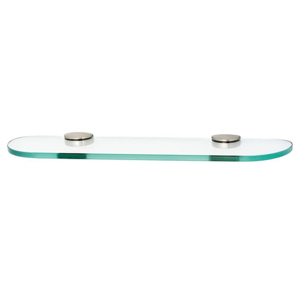 18&apos;&apos; Glass Shelf W/Brackets