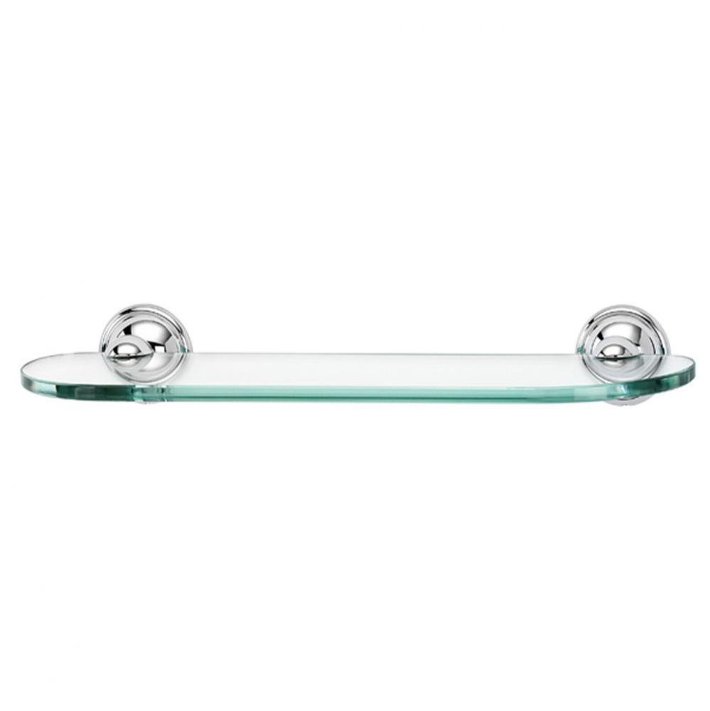 18&apos;&apos; Glass Shelf W/Brackets