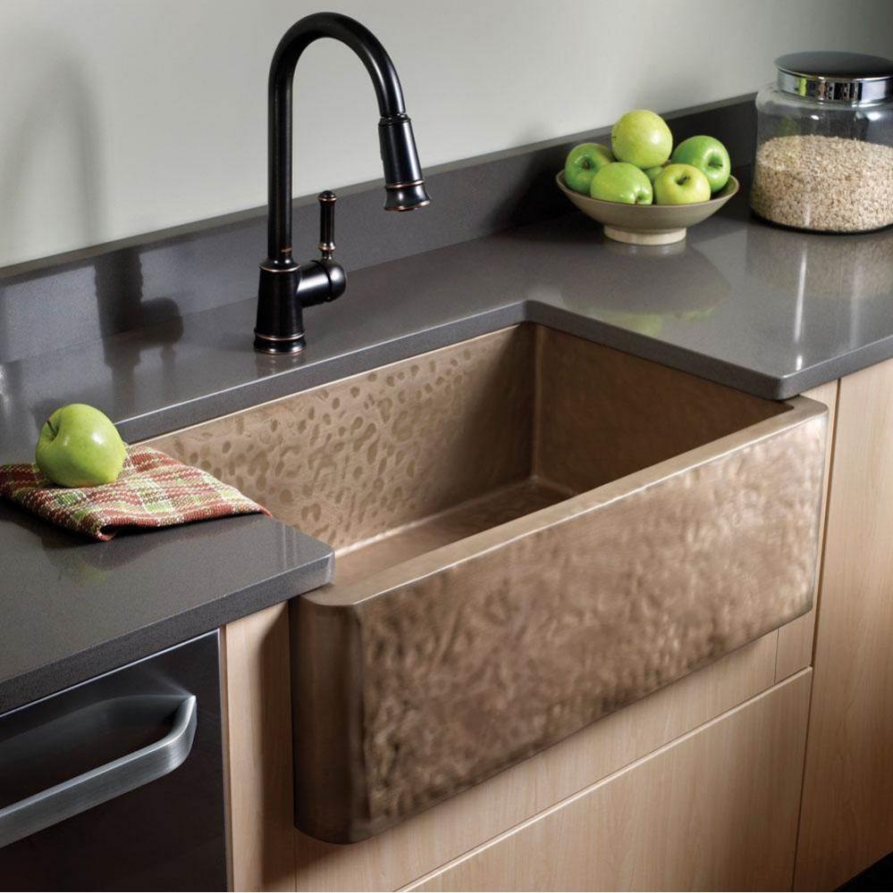 Zabrina, Farmhouse Sink, Textured Pattern, Undermount and Drop In