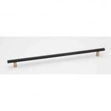 Alno A2902-18-CHP/MB - 18'' Pull Knurled Bar