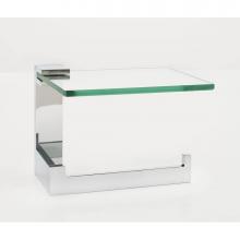 Alno A6465R-PC - Right hand single post Tissue Holder w/ Glass Shelf