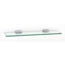 Alno A6550-18-PC - 18'' Glass Shelf W/Brackets