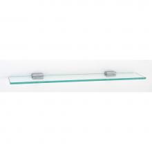 Alno A6550-24-PC - 24'' Glass Shelf W/Brackets